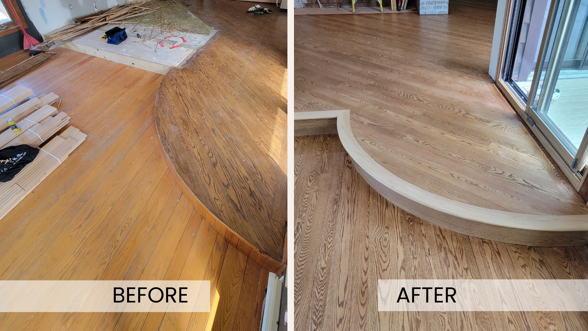 New flooring added to existing floor